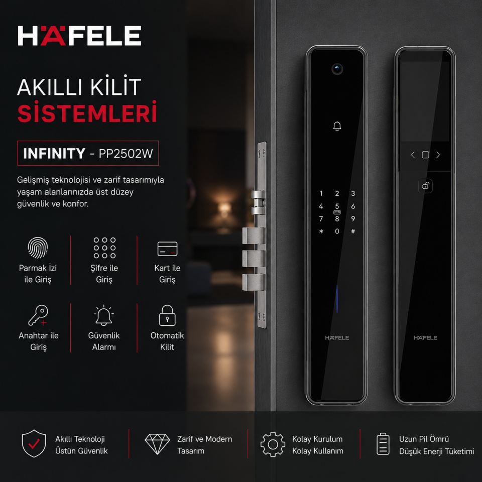 Häfele Akıllı Kilit Sistemleri, INFINITY - PP2502W