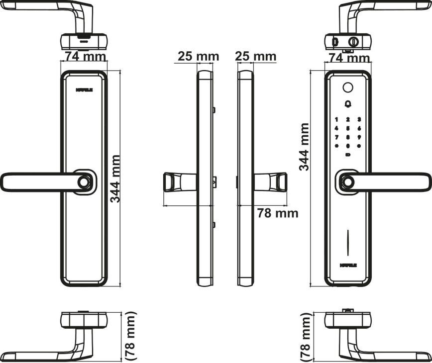 Häfele Akıllı Kilit Sistemleri, ZENITH - ML2501W